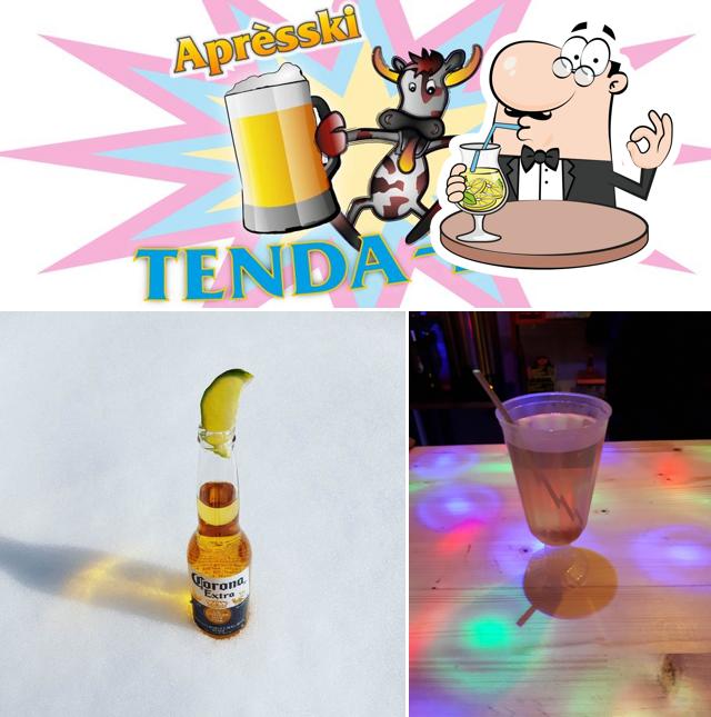 Among different things one can find drink and food at Tenda Bar