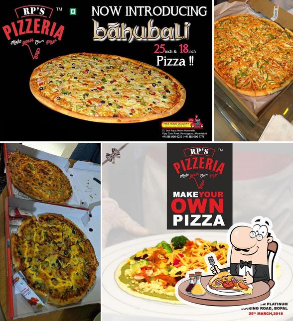 Pick pizza at RP's Pizzeria Bopal