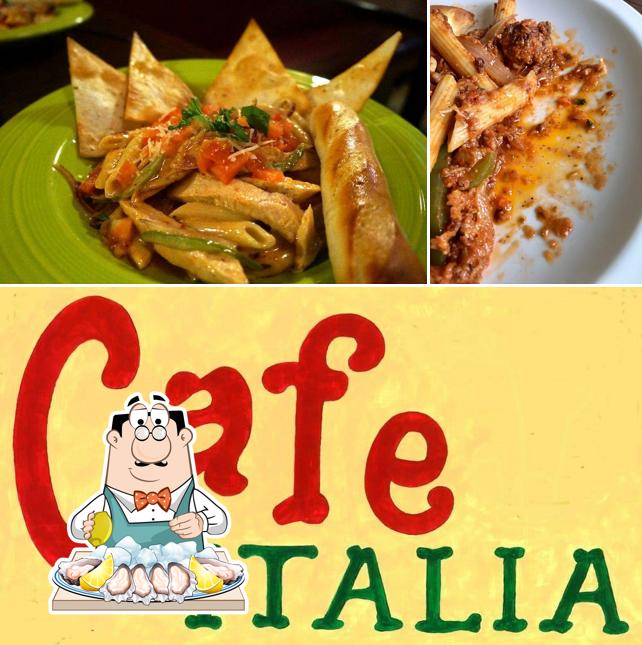 Try out seafood at Cafe Italia