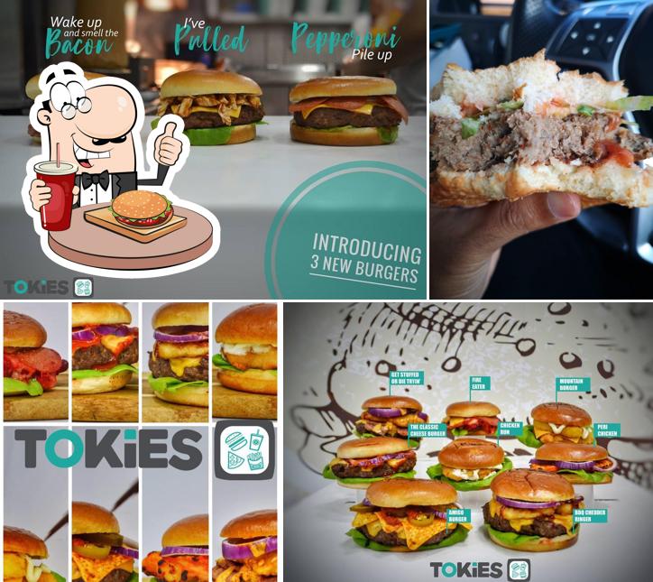 Order a burger at TOKiES Stalybridge