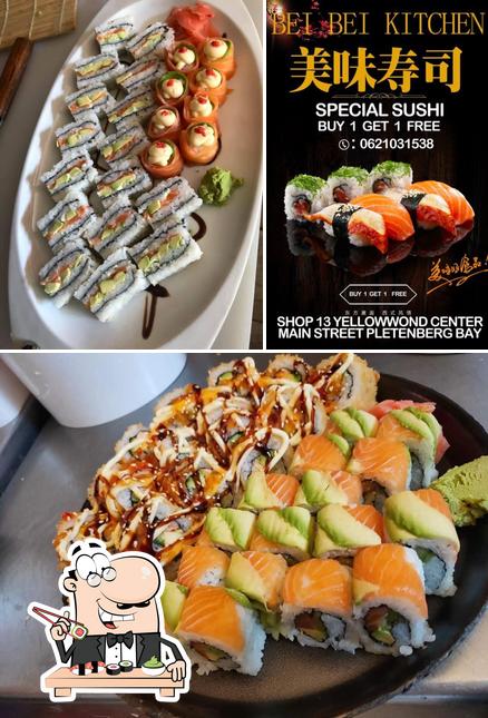 Essayez de nombreuses options de sushi