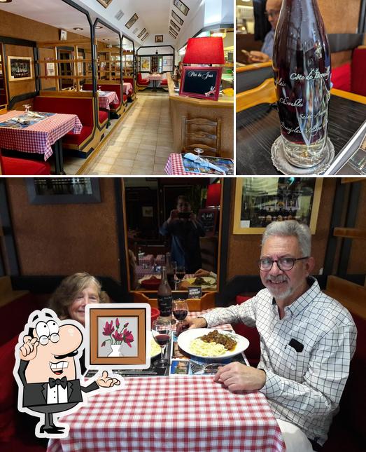 Jetez un coup d’oeil à la photo représentant la intérieur et bière concernant Restaurant le Bouchon Lyonnais de Sète