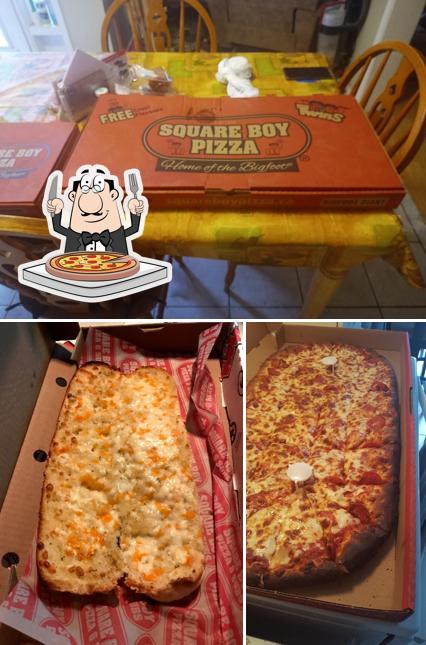 Prueba una pizza en Square Boy Pizza & Subs