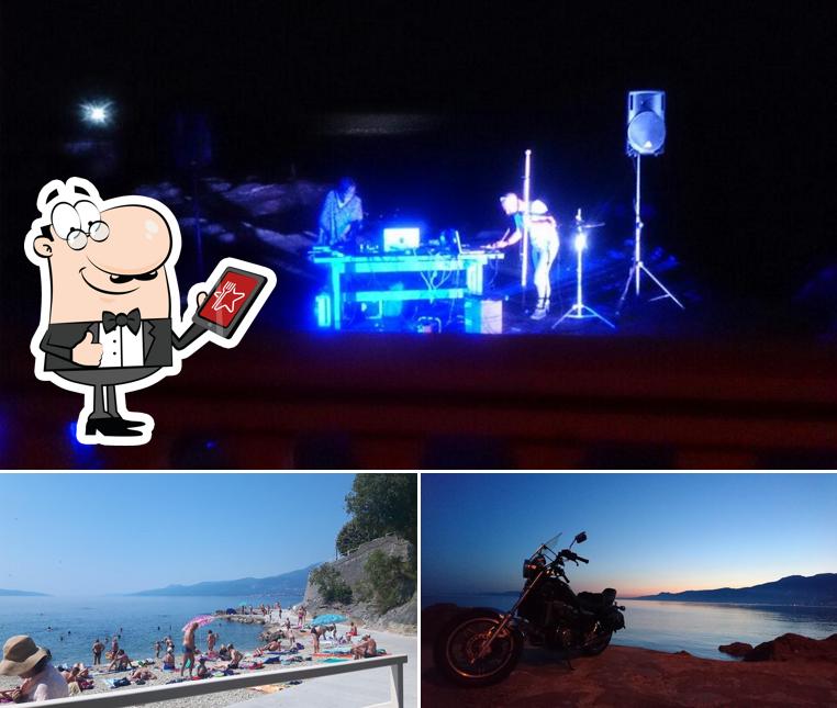 Tra le diverse cose da Beach bar Empeduja si possono trovare la esterno e interni