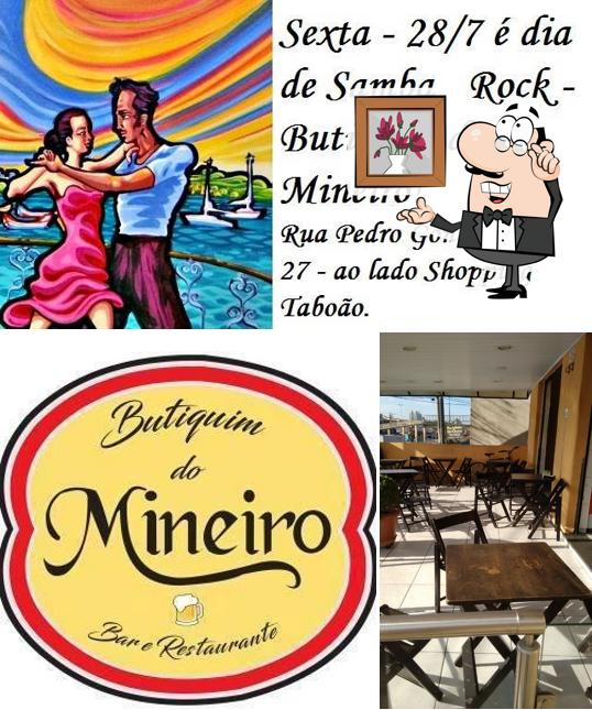 O interior do Mineiro Lanchonete e Restaurante