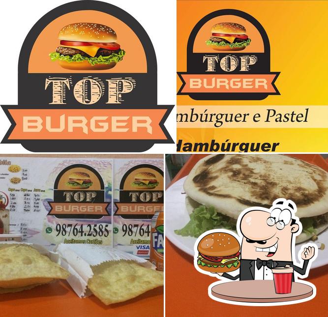 Consiga um hambúrguer no Top burger