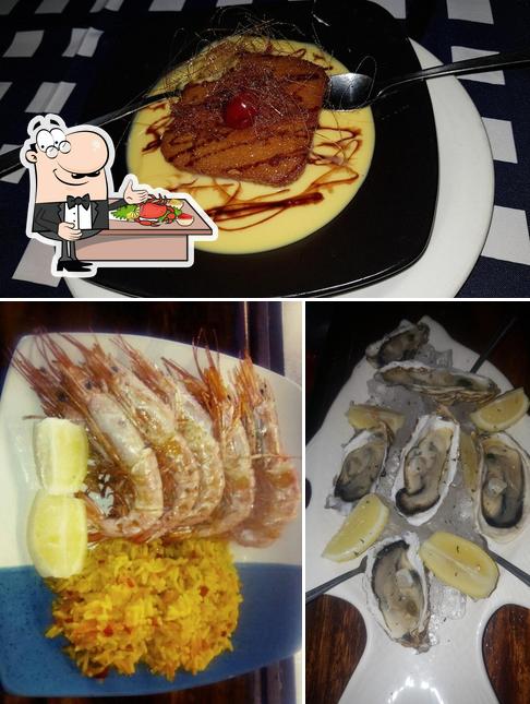 Order seafood at Riptide Restaurant