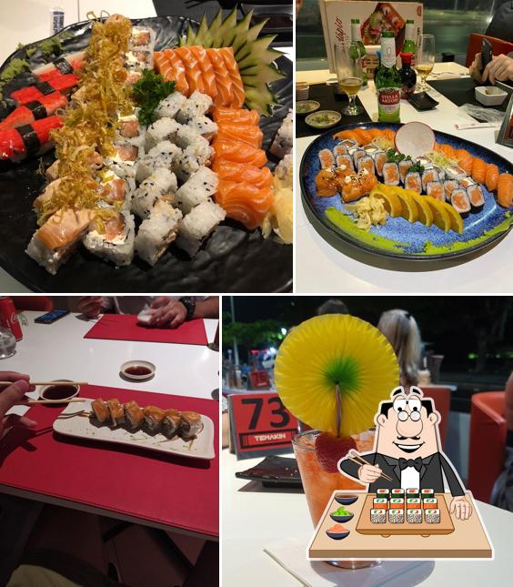 Escolha diversas opções de sushi