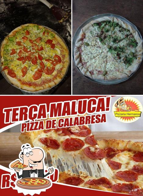 Escolha pizza no Pizzaria Hermanos São Paulo SP