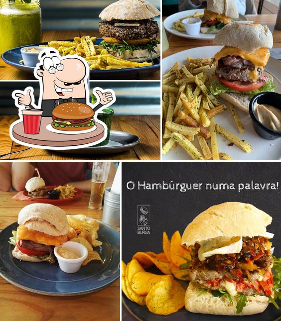 Order a burger at Santo Burga