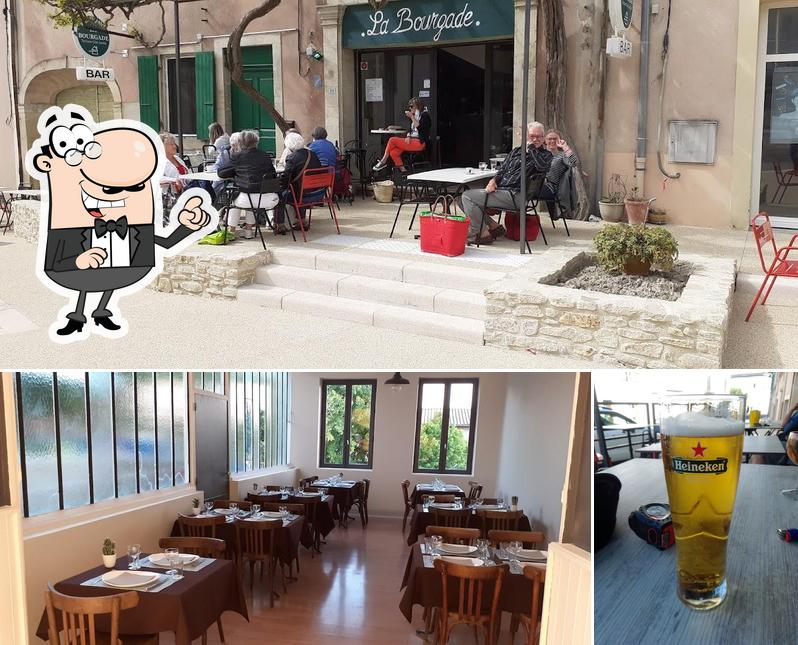 Voici la photo indiquant la intérieur et bière sur LA BOURGADE