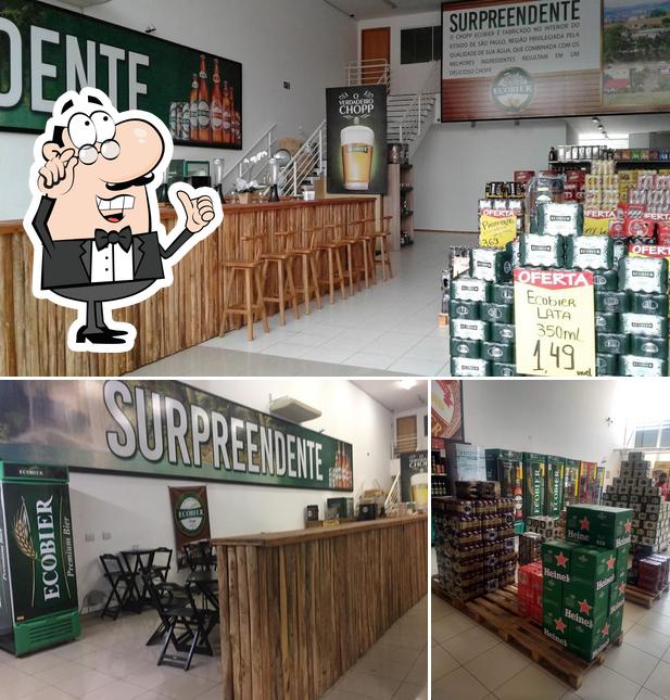 O interior do Chopp Ecobier Maitan