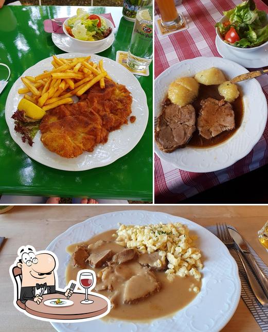 Еда в "Gasthaus Peiß"