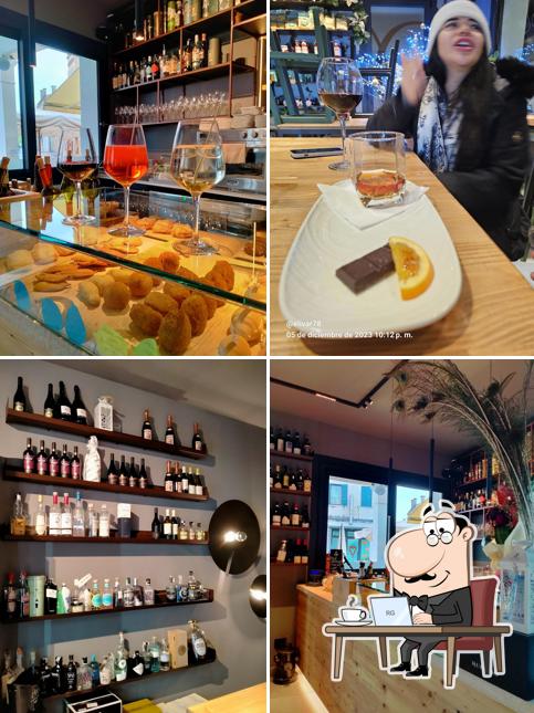 La interni e cibo del ristorante
