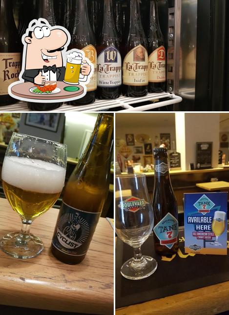 Profitez un verre de bière blonde ou brune