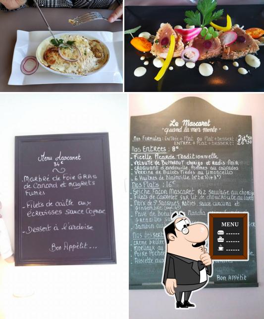 Le Mascaret présente un tableau affichant le menu