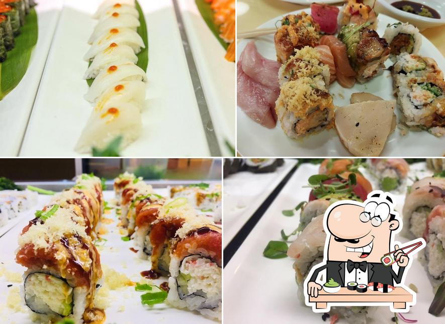 En 100's seafood grill buffet, puedes probar sushi