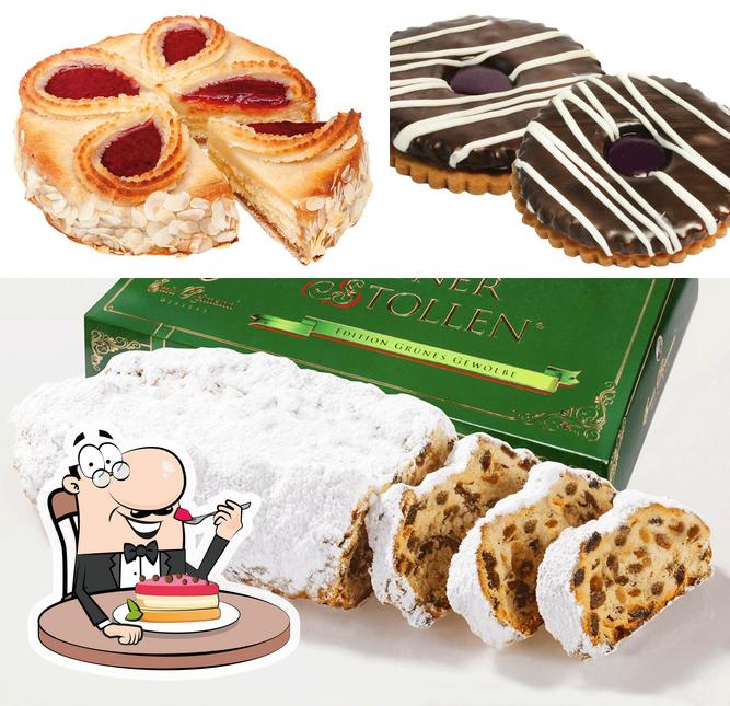 Bäckerei Emil Reimann bietet eine Mehrzahl von Süßspeisen