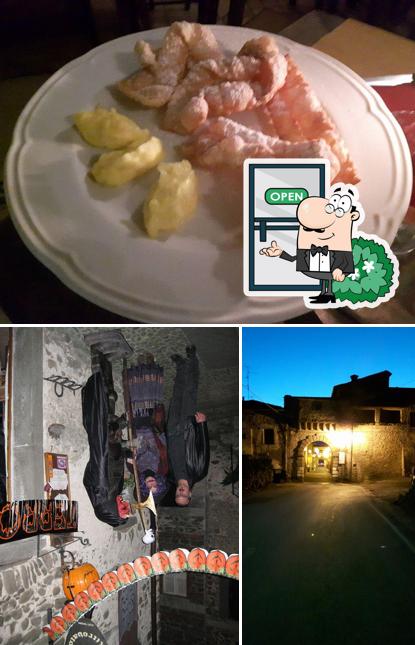 Guarda la immagine che mostra la esterno e cibo di TAVERNA IL TEMPO RITROVATO - FILETTO (MS) Villafranca in Lunigiana