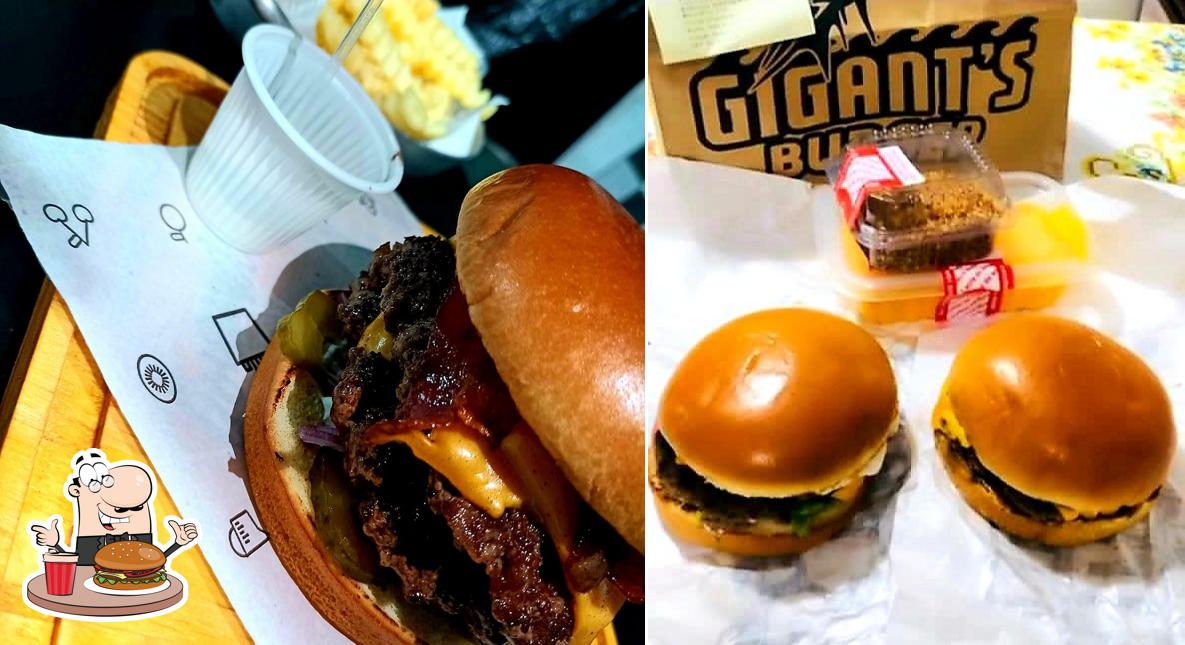 Consiga um hambúrguer no Gigant's Burger