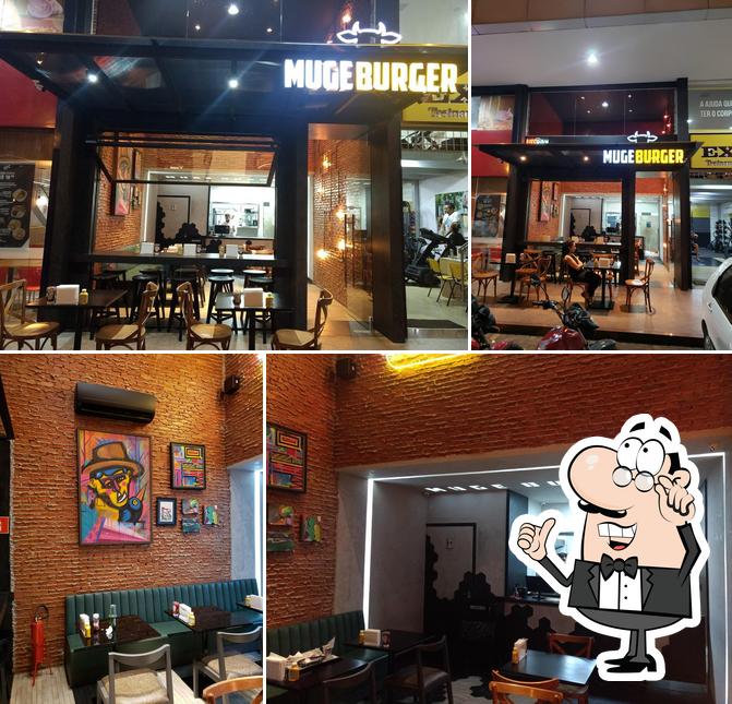 The interior of Muge Burger