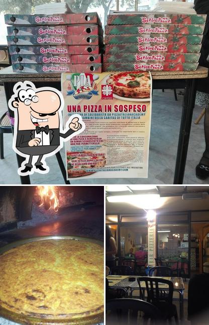 Tra le diverse cose da Pizzeria da Pietro si possono trovare la interni e cibo