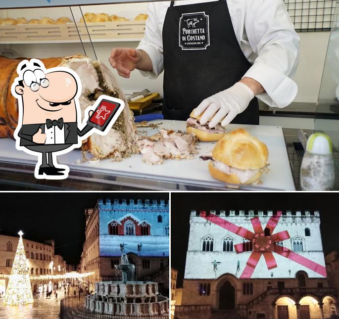 La foto di esterno e cibo da Porchetta di Costano, Lunghi dal 1963