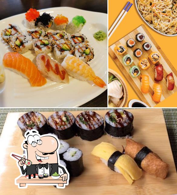 Prueba uno de sus distintos tipos de sushi