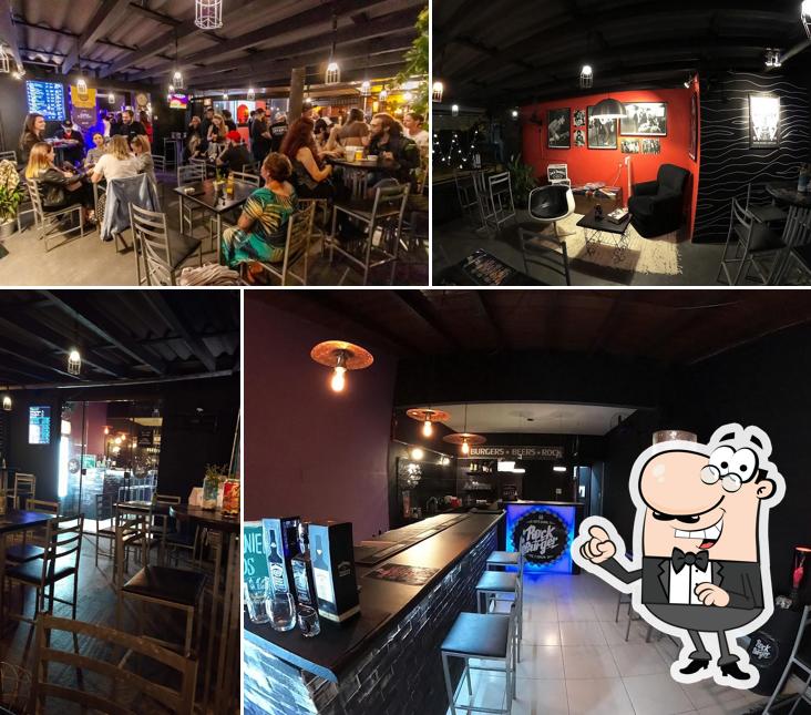 O interior do Rock Burger Artesanal