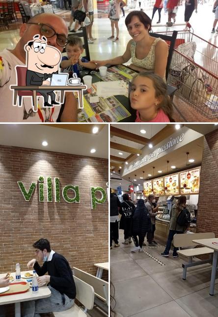 Gli interni di Villa Pizza