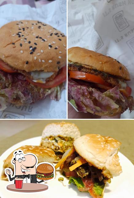 Order a burger at Burger Rush