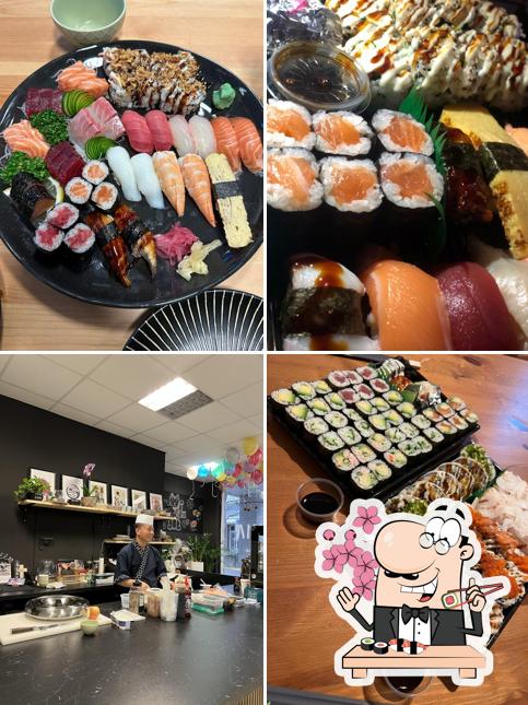 Les sushi sont disponibles à Kuma Sushi