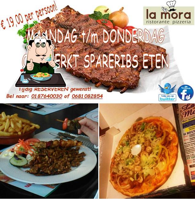 Food at Restaurant-Pizzeria La Mora