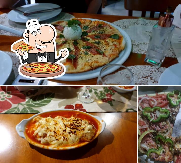 Experimente pizza no Cantina di Pizza & Massas