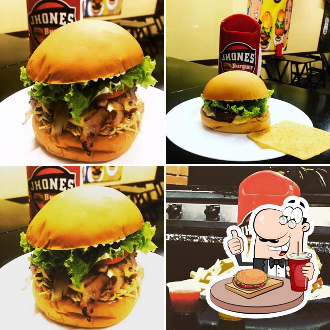 Treat yourself to a burger at JHONES BURGUER LANCHES