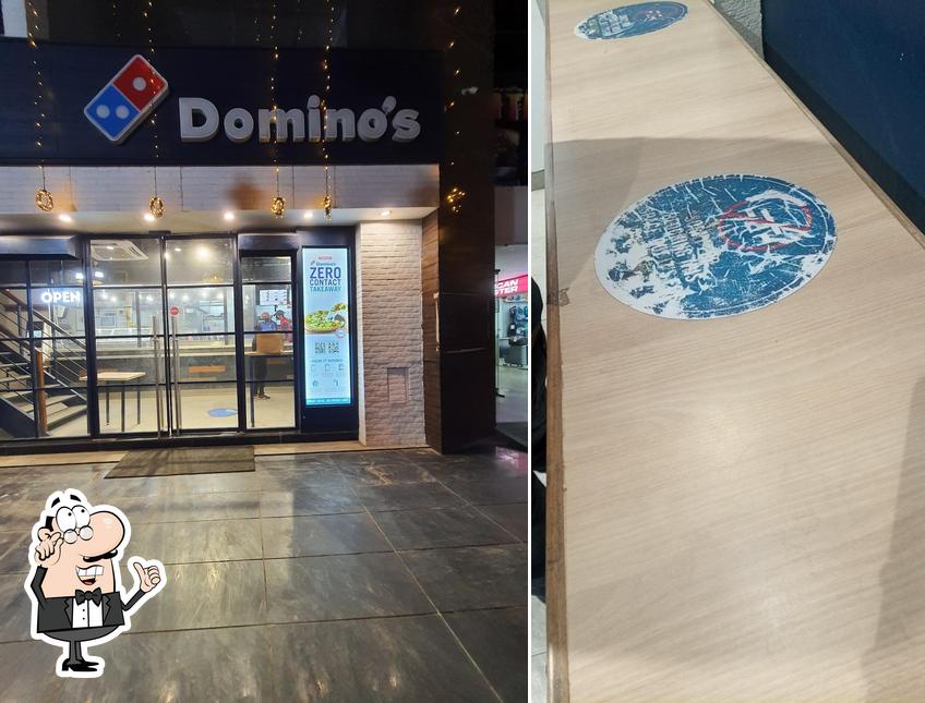 The interior of Domino's Pizza - Arjun Nagar