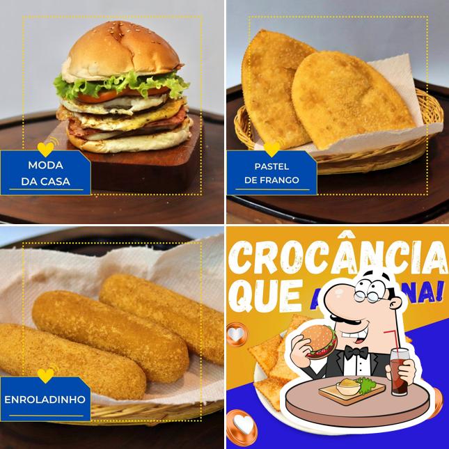 Hambúrguer em N&N Lanches