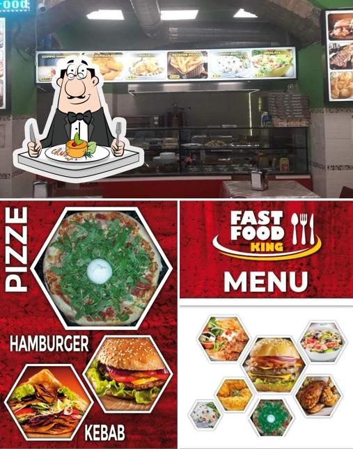 Food at Fast Food King Halal