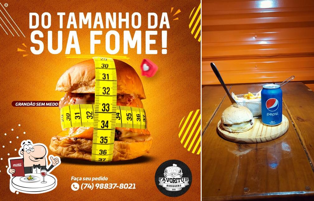 Comida em Favoritu's Burguers