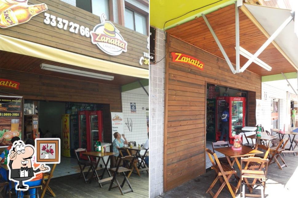 O interior do Zanatta Lanches