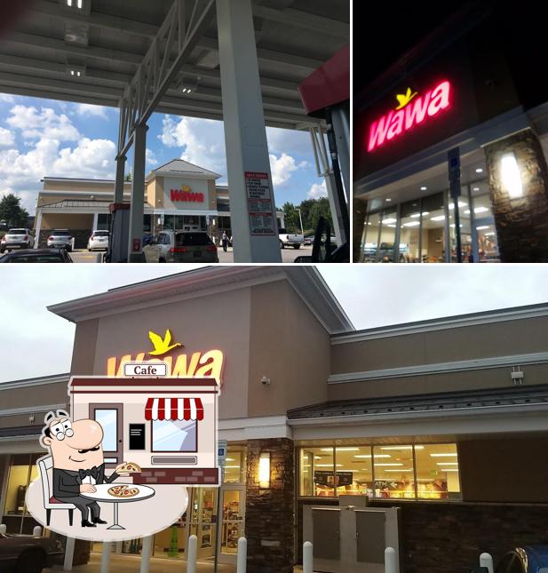 The exterior of Wawa