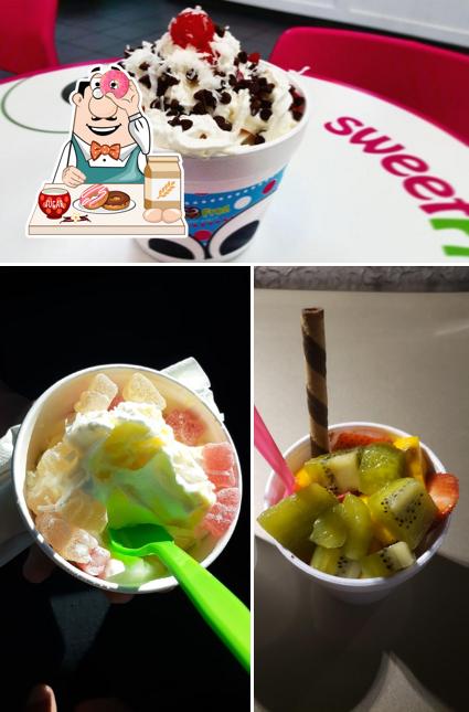 sweetFrog Premium Frozen Yogurt sirve distintos dulces