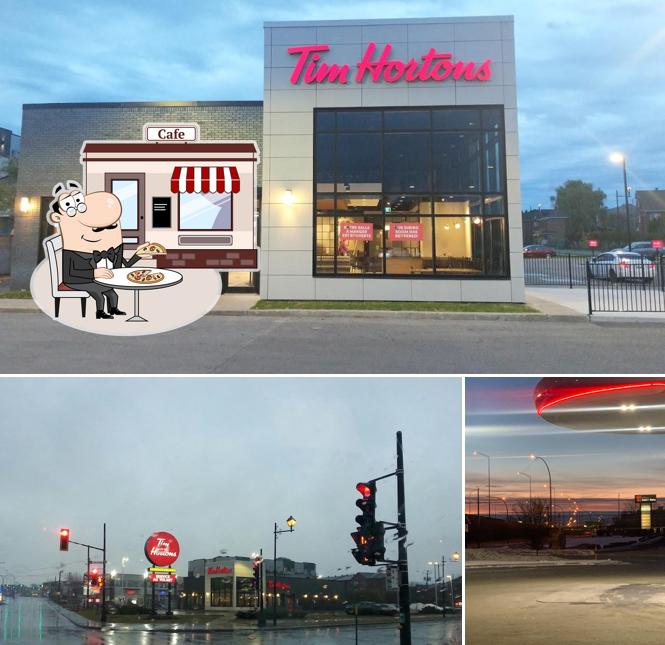 L'extérieur de Tim Hortons