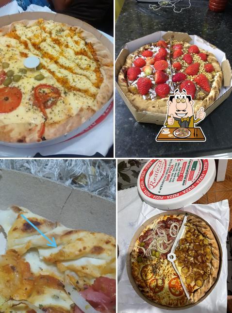 No Pizzaria Realeza - Parque Doroteia, você pode degustar pizza