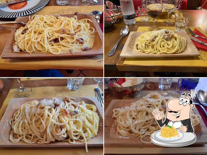 Spaghetti alla carbonara al Trattoria Romana La Lupa