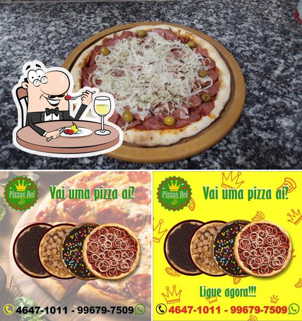 Comida em Pizzas Rei