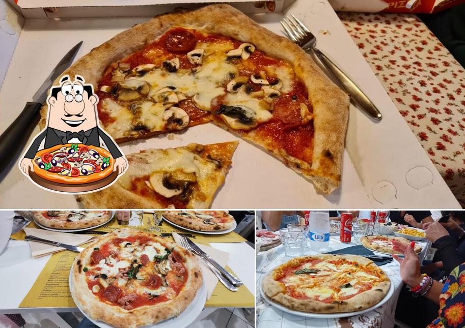 Essayez de nombreux types de pizzas