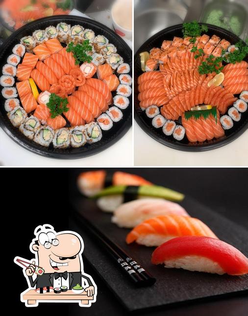 Pick different sushi options