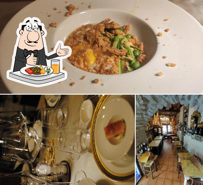 Observa las fotografías donde puedes ver comida y interior en Il Pellegrino