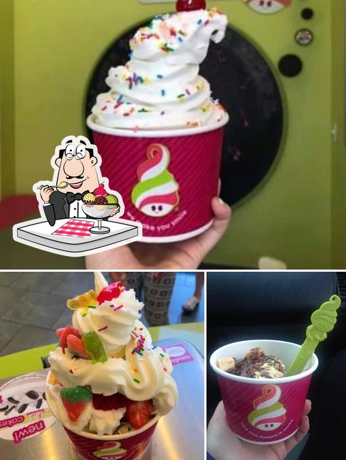 Menchie's serves a variety of sweet dishes
